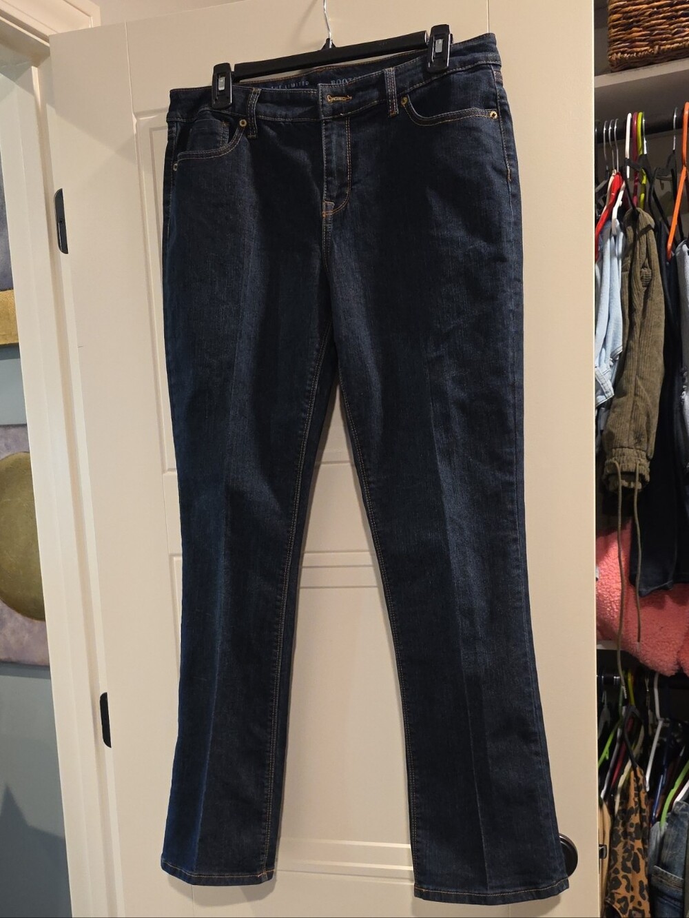 The Limited Dark Blue Boot-Cut Jeans